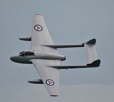 Ref-DH115-16 De Havilland DH115 Vampire LN-DHY Royal Norwegian Air Force Eastbourne Air Show Kent GB 2014 (C)RLT Aviation And Maritime Images 2018 opt