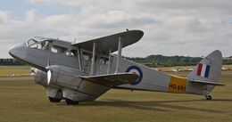Ref-DH89-3 De Havilland DH89A Dragon Rapide HG691~G-AIYR Duxford Aerodrome Cambridgeshire Gt Britain 2010 (C)RLT Aviation And Maritime Images 2018 opt
