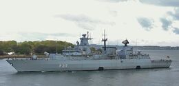 Ref-GF44_FGS_Bayern F217 Brandenburg Class Frigate German Navy Plymouth Sound Plymouth Devon GB 2021 (C)Copyright Reserved 2021 RLT-Aviation And Maritime Images opt
