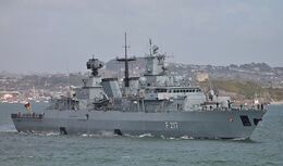 Ref-GF72_FGS_Bayern F217 Brandenburg Class Frigate German Navy Plymouth Sound Plymouth Devon GB 2021 (C)Copyright Reserved 2021 RLT-Aviation And Maritime Images opt