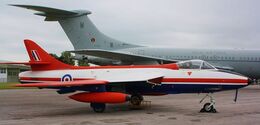 Ref-HHF3 Hawker Hunter FGA9 XE601 Empire Test Pilots School Private Owner Cotswold Airport (Kemble) Gloucestershire GB 2010 (C)RLT Aviation And Maritime Images 2018 opt