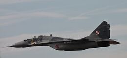 Ref-M29-1 MIG 29 Fulcrum (Mikoyan Gurevich) Polish Air Force 40 RAF Fairford Gloucestershire GB 2015 (C)RLT Aviation And Maritime Images 2018 opt