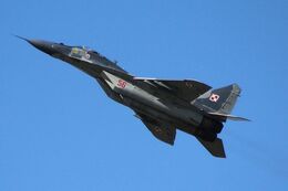 Ref-M29-82 MIG 29 Fulcrum (Mikoyan Gurevich) Polish Air Force 56 RAF Fairford Gloucestershire GB 2015 (C)RLT Aviation And Maritime Images 2018 opt