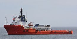 Ref-OSV10 Artemis Offshore Support Vessel East Solent Anchorage Hampshire Gt Britain 2018 (C)RLT Aviation And Maritime Images 2018 opt