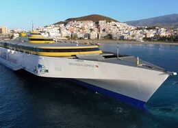 Ref-PF6 Benchijigua Express Fred Olsen Line Passenger Ferry Tenerife Canary Islands 2014 (C)RLT Aviation And Maritime Images 2018 opt