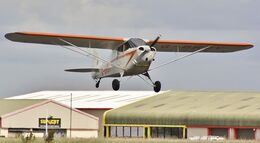 Ref-PJ4-12 Piper PAJ4A Cub Coupe G-BRBV Dunkerswell Aerodrome Devon Gt Britain 2012 (C)RLT Aviation And Maritime Images 2020 opt