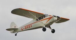 Ref-PJ4-1 Piper PAJ4A Cub Coupe G-BRBV Dunkerswell Aerodrome Devon Gt Britain 2012 (C)RLT Aviation And Maritime Images 2020 opt