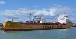 Ref-PVT481 Stolt Ebony Tanker Fawley Southampton Water Hampshire Gt Britain 2020 (C)RLT Aviation And Maritime Images 2020 opt