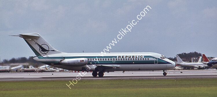 DOUGLAS DC9-14 Republic Airways N8914E (45831) Miami International Apt Florida USA Date Unknown Order Number RB27