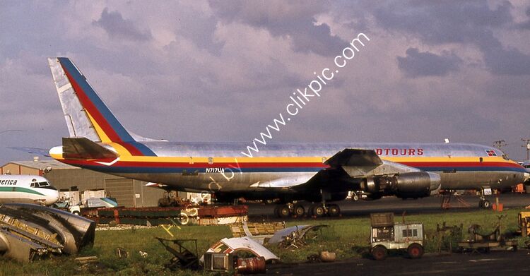 DOUGLAS DC8-33F CAM Air International N717UA (45390) Opa Locka Apt Miami Florida USA 1984 Order Number RB29