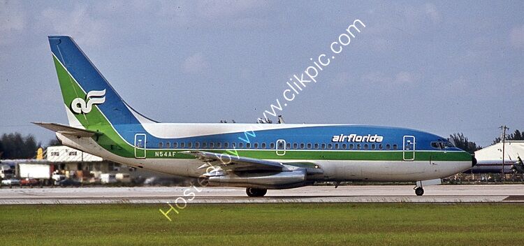 BOEING 737-2T4 ADV Air Florida N54AF (22055) Ft Lauderdale Apt Florida USA 1980 Order Number RB3