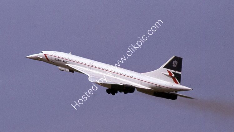 BAC-SNIAS CONCORDE 102 British Airways G-BOAG (100-014) Miami International Apt Florida USA 1990 Order Number RB42