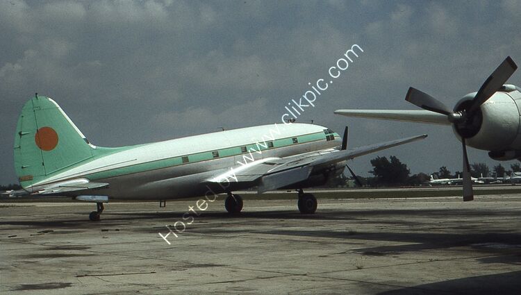 CURTISS C46 COMMANDO Civil Air Transport N611Z 39611 Opa Locka Apt Miami Florida USA Date Unknown Order Number RB58