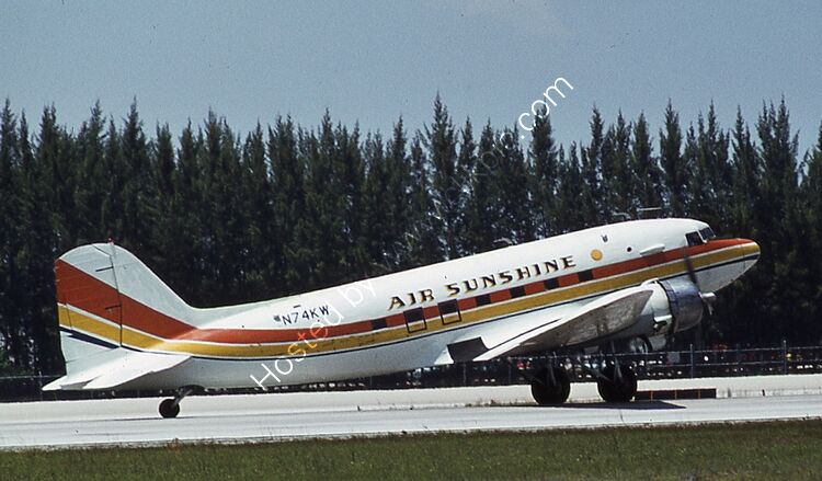 DOUGLAS DC3A/C47 SKYTRAIN Air Sunshine N74KW (7317) Date & Location Unknown - Florida USA Order No RB62