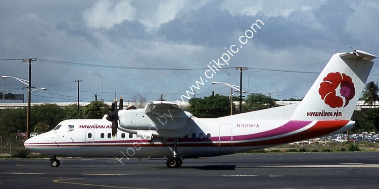 DE HAVILLAND DASH 7 N929HA (102) Hawaiian Air Hawaii Hawaiian Islands USA Order Number RB91