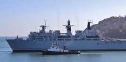 Ref-RNGB(DL)-40 HMS Albion L14 Dock Landing Amphibious Support Ship Royal Navy Plymouth Sound Devon Gt Britain 2020 (C)RLT Aviation And Maritime Images 2020 opt