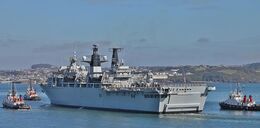 Ref-RNGB(DL)-49 HMS Albion L14 Dock Landing Amphibious Support Ship Royal Navy Plymouth Sound Devon Gt Britain 2020 (C)RLT Aviation And Maritime Images 2020 opt