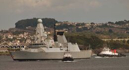 Ref-RNGB(DTY)56 HMS Defender D36 Royal Navy Type 45 Destroyer Plymouth Sound Devon Gt Britain 2020 (C)RLT Aviation And Maritime Images 2020 opt