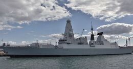 Ref-RNGB(DTY)81 HMS Diamond D34 Daring Class Type 45 Destroyer Royal Navy RN Dockyard Portsmouth Hants GB 2020 (C)RLT Aviation And Maritime Images 2020 opt
