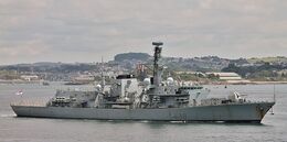 Ref-RNGB(FRG)112 HMS Northumberland F238 Royal Navy Type 23 Duke Class Frigate Plymouth Sound Plymouth Devon Gt Britain 2020 (C)RLT Aviation And Maritime Images 2020 opt