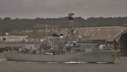 Ref-RNGB(FRG)71 HMS Northumberland F238 Royal Navy Type 23 Duke Class Frigate Leaving RN Devonport Dockyard Plymouth GB 2020 (C)RLT Aviation And Maritime Images 2020 opt