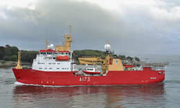 Ref-RNGB(IPRS)12 Protector A173 Leaving Devonport Dockyard Plymouth Devon GB 2021 (C)Copyright Reserved 2021 RLT-Aviation And Maritime Images