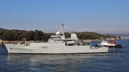 Ref-RNGB(SS)-24 HMS Enterprise H88 Royal Navy Survey Ship Departing RN Dockyard Devonport Plymouth Devon 2021 (C) All Copyrights Reserved (C)RLT-Aviation And Maritime Images 2022 opt