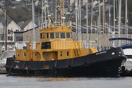 Ref-TDR-17 Holmwood Ex A1772 RMAS Cartmel Class Fleet Tender Turnchapel River Plym Plymouth Devon GB 2018 (C)RLT Aviation And Maritime Images 2018 opt
