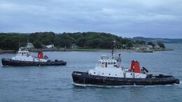 Ref-TSV-259 SD Adept & Careful Tugs River Tamar Plymouth Devon Gt Britain 2020 (C)RLT Aviation And Maritime Images 2020