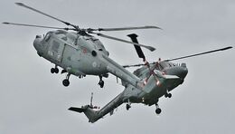 Ref-WLX35 Westland Lynx HAS3 Royal Navy XZ234 & XZ730 RNAS Culdrose Cornwall Gt Britain 2010 (RLT) Aviation And Maritime Images 2018 opt