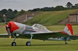 Ref-YK50-6 Yakolev 50 G-HAMM Private Owner RAF Cosford Shropshire Gt Britain 2012 (C)RLT Aviation And Maritime Images 2018 opt