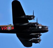 Ref ALT-36A Avro Lancaster Mk 10 KB726 CWHM Dawlish Airshow Devon Gt Britain 2014 (C)RLT Aviation And Maritime Images - 2018 opt