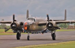 Ref B25M 2 North American TB25N Mitchell 232511 PH-XXV USAF/Owner Unknown North Weald Aerodrome Gt Britain 2013 (C)RLT Aviation And Maritime Images 2018