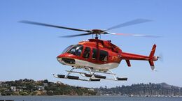 Ref B407-3 Bell 407 Jet Ranger N73SF Sausalito California USA 2013 (C)RLT Aviation And Maritime Images 2018 opt