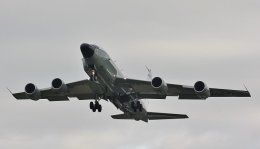 Ref B707-28 Boeing RC135W Rivet Joint USAF 64-1432 RAF Mildenhall Suffolk Gt Britain 2017 (C)RLT Aviation And Maritime Images 2018