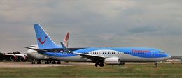 Ref B738-92 Boeing 737-8K5 G-TAWK Thompson Fly London Gatwick Airport West Sussex Gt Britain 2014 (C)RLT Aviation And Maritime Images 2018 opt