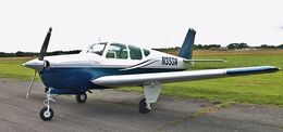 Ref BDEB4 Beechcraft 33-35 Debonair N35SN Dunkerswell Aerodrome Devon Gt Britain 2012 (C)RLT Aviation And Maritime Images 2018 opt