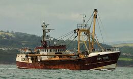 Ref TBM36 Jacomina TBM208 Leaving Brixham Devon Into Torbay Devon 2012 Port Of Registry-Brixham (C)RLT Aviation And Maritime Images 2018 opt