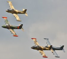 Ref BSM16 Four BAC 167 Strikemaster Ex Military Training Aircraft Private Ownership Cotswold_(Kemble) Airport Gloucestershire Gt Britain 2010 (C)RLT Aviation And Maritime Images 2018