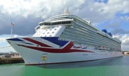 Ref C-LPO139 Britannia P&O Cruise Line Southampton Docks Hampshire Gt Britain 2017 (C)RLT Aviation And Maritime Images 2018