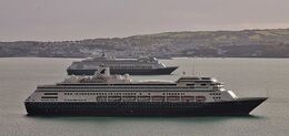 Ref C-L HA-25 Zaandam And Volendam Holland America Cruise Line Laid Up At Torbay Devon Gt Britain 2020 (C)RLT Aviation And Maritime Images 2020 opt