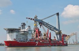 Ref CON7 Seven Borealis Construction Vessel Port Of Rotterdam Holland 2017 (C)RLT Aviation And Maritime Images 2018