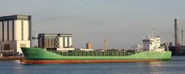 Ref CSSC-105 Arklow Rebel General Cargo Ship Entering Rotterdam Docks Holland 2017 (C)RLT Aviation And Maritime Images 2018 opt