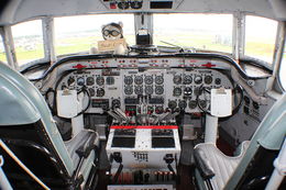 Ref DC4-17 Preserved Cockpit Of Douglas C54E Skymaster N500EJ Ack-Berlin Airlift Historical Foundation 2015 (C)RLT Aviation And Maritime Images 2018 opt