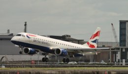 Ref ER190-4 Embraer ERJ-190SR G-LCYJ BA Cityflyer London City Airport London Gt Britain 2017 (C)RLT Aviation And Maritime Images 2018