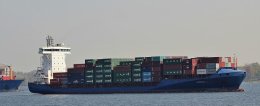 Ref FCT47 Andromeda J Container Ship At Kiel On The Kiel Canal Germany 2014 (C)RLT Aviation And Maritime Images 2018