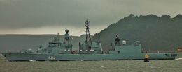 Ref GF17 FGS Augsburg F213 Frigate Federal German Navy Plymouth Sound Plymouth Devon Gt Britain 2012 (C)RLT Aviation And Maritime Images 2018