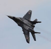 Ref M29-26 MIG 29 Fulcrum (Mikoyan Gurevich) Polish Air Force 40 RAF Fairford Gloucestershire GB 2015 (C)RLT Aviation And Maritime Images 2018 opt