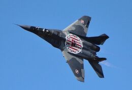 Ref M29-58 MIG 29 Fulcrum (Mikoyan Gurevich) Polish Air Force 56 RAF Fairford Gloucestershire GB 2015 (C)RLT Aviation And Maritime Images 2018 opt