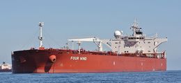 Ref PVT144 Four Wind Tanker Torbay Deep Water Anchorage Devon Gt Britain 2010 (C)RLT Aviation And Maritime Images 2018
